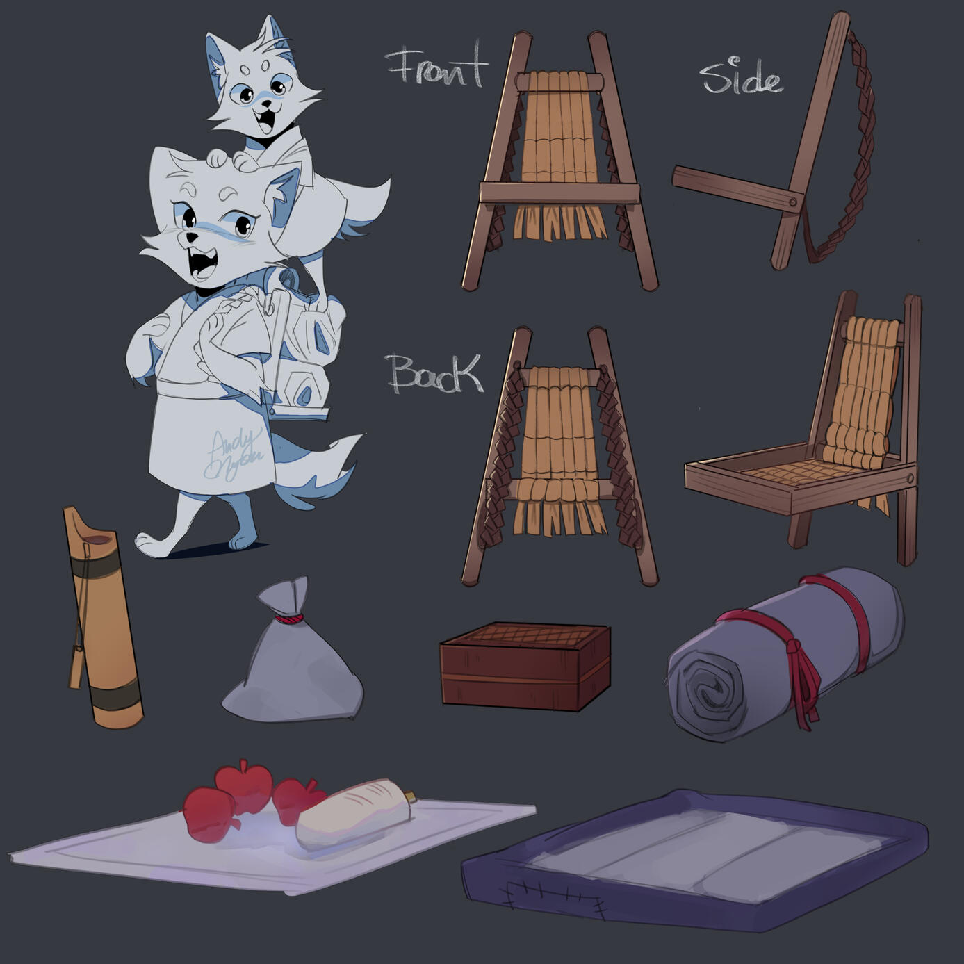 Props for animation project on 2022