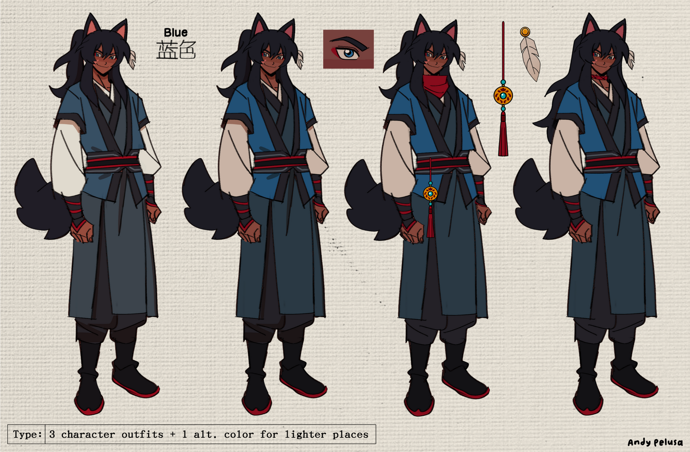 Antique Character Design for Lan Zuo - 2025